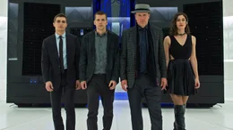 Foto, v.li.n.re.: Dave Franco, Jesse Eisenberg, Woody Harrelson und Lizzy Caplan