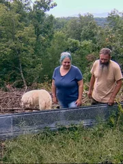 The owners of the homestead.