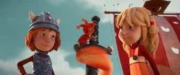 Wickie, Ylvi und das zutrauliche Eichh&ouml;rnchen m&ouml;gen einander.