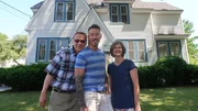 David Bromstad and our winners pose for camera in front of the hero house David Bromstad and our winners pose for camera in front of the hero house