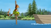 Findus traut seinen Augen nicht: Der tolle Hecht ist in einem anderen Boot gelandet...