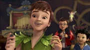 Peter Pan, John und Michael kommen aus dem Staunen nicht mehr heraus.