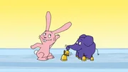 Hase und Elefant machen Musik. Hase und Elefant machen Musik.