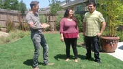 David Bromstad listening to our winners comments on this fabulous backyard, one possible house