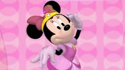 MICKEY MOUSE CLUBHOUSE - "Minnie-rella" - With fairy godmother Clarabelle's help, Minnie is transformed into Minnie-rella and attends Prince Mickey's Grand Ball. MINNIE MOUSE