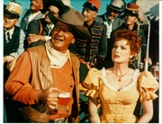 George Washington 'G.W.' McLintock (John Wayne), Katherine Gilhooley McLintock (Maureen O'Hara)