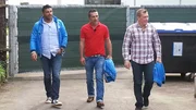 Die Tr&ouml;delprofis S&uuml;kr&uuml; Pehlivan (li.), Mauro Corradino und Otto Schulte (re.)