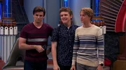 L-R: Captain Man / Ray Manchester (Cooper Barnes), Jasper Dunlop (Sean Ryan Fox), Henry Hart (Jace Norman)