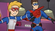 L-R: Henry / Kid Danger, Ray / Captain Man