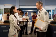 CHICAGO MED -- "Timing" Episode 118 -- Pictured: (l-r) Torrey DeVitto as Dr. Natalie Manning, Jeff Hephner as Jeff Clarke.