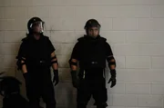 Sacramento, California: SRT (Special Response Team) deputies at a shakedown. Sacramento, California: SRT (Special Response Team) deputies at a shakedown.