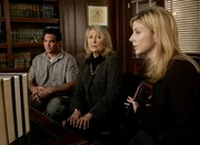 Pictured: Dean Cain as Mike Jergins, Teri Garr as Minerva Grahame Bishop, Diane Neal as ADA Casey Novak.