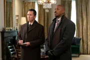 LAW & ORDER -- "Fear and Loathing" Episode 22015 -- Pictured: (l-r) Jeffrey Donovan as Det. Frank Cosgrove, Mehcad Brooks as Det. Jalen Shaw.