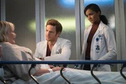 -- "Theseus' Ship" Episode 213 -- Pictured: (l-r) Nick Gehlfuss as Will Halstead, Mekia Cox as Robyn Charles --