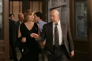 (l-r) Mariska Hargitay as Det. Olivia Benson, Dann Florek as Capt. Donald Cragen