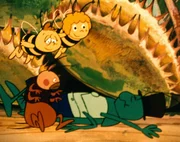 Flip ist in die Falle geraten, in eine fleischfressende Pflanze.