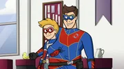 L-R: Henry / Kid Danger, Ray / Captain Man