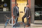 l-r: Detective Jalen Shaw (Mehcad Brooks), Executive ADA Nolan Price (Hugh Dancy)