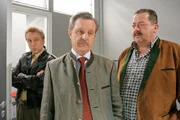 K&ouml;nnen die Cops Korbinian Hofer und Michi Mohr den Aussagen von Immobilienmakler Josef Hartinger Glauben schenken? (v.li.: Max M&uuml;ller, Werner Rom, Joseph Hannesschl&auml;ger).
