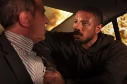 l-r: Andrej Vaseliev (Merab Ninidze), John Clark (Michael B. Jordan)