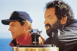 L - R: Rosco Frazer (Terence Hill), Doug O'Riordan (Bud Spencer)