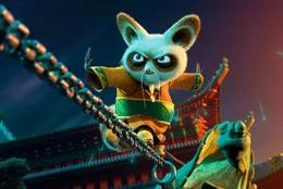 Glaubt an seinen pummeligen, aber furchtlosen Lehrling: Meister Shifu (l.) ...