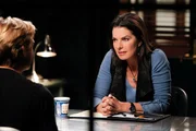 Det. Josephine "Jo" Danville (Sela Ward) questions a suspect, on CSI:NY.