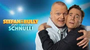 Stefan Raab (l.) und Michael Bully Herbig bilden in einer neuen Live-Show ein Dreamteam und treten gegen einen Kandidaten an, der drei Mitbewerber besiegt hat. Elton f&uuml;hrt als Spielleiter durch die Show, Frank Buschmann kommentiert die Battles.