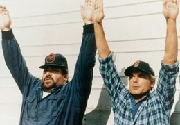 L - R: Doug O'Riordan (Bud Spencer), Rosco Frazer (Terence Hill)