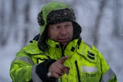 Thord is on a solo mission to help a 50-ton truck and trailer filled with huge and heavy pipes. (National Geographic) Thord is on a solo mission to help a 50-ton truck and trailer filled with huge and heavy pipes. (National Geographic)