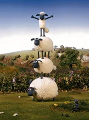 Der symphatische Draufg&auml;nger Shaun ist Titelheld der Trickserie aus den Aardman Studios, wo auch die Oscar pr&auml;mierten "Wallace & Gromit" zuhause sind. Shaun (oben) mit seinen Freunden