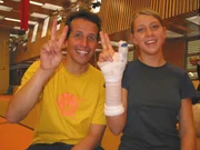 Willi mit Nathalia in der einzigen Artistenschule Deutschlands in Berlin.