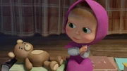 Mascha singt dem Teddy noch ein Gute-Nacht-Lied. Mascha singt dem Teddy noch ein Gute-Nacht-Lied.