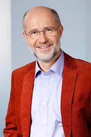 Prof. Harald Lesch, Lesch's Kosmos, Trailer Dreh, Pinakothek der Moderne, Muenchen, 7. Oktober