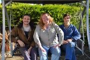 v.l.: David Rich, Charlie Dimmock, Harry Rich