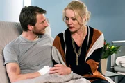 Thilo Schwenke (Heiko Ruprecht) und Hannah Berger (Maike Bollow) sprechen &uuml;ber ihre Beziehung, sie wollen sich nicht mehr verstecken.