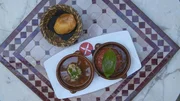 Die Empanada con Cordero, die Patata Rellena und das Tumbet von Christian Lohse. Die Empanada con Cordero, die Patata Rellena und das Tumbet von Christian Lohse.