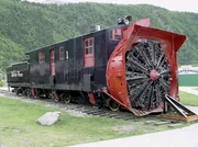 Eine Schneefräse. Eine Schneefräse.