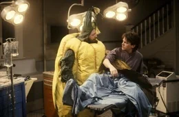 On the right: Michael J. Fox as Ben Stone.