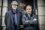 Neutrale Motive: Sherlock Holmes (Benedigt Cumberbatch, l.) und sein Freund John Watson (Martin Freeman). Neutrale Motive: Sherlock Holmes (Benedigt Cumberbatch, l.) und sein Freund John Watson (Martin Freeman).