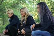 L-R:Andy Strucker (Percy Hynes White); Lauren Strucker (Natalie Alyn Lind); Blink (Jamie Chung)