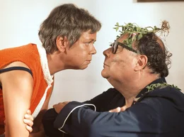 Auch im Urlaub gibts mal &Auml;rger: Willi (Heinz Erhardt) im Clinch mit seiner Frau Sieglinde (Ruth Stephan).
