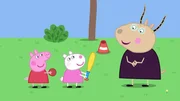 L-R: Peppa Pig, Suzy Sheep, Madame Gazelle