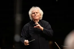 Chefdirigent des Symphonieorchesters des Bayerischen Rundfunks Sir Simon Rattle. Weiteres Bildmaterial finden Sie unter www.br-foto.de.