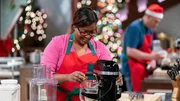 Contestant Hakima Lamour during the first round, The Decorating Challenge, "Christmas Cookies On A Stick", as seen on Christmas Cookie Challenge, Season 2. Contestant Hakima Lamour during the first round, The Decorating Challenge, "Christmas Cookies On A Stick", as seen on Christmas Cookie Challenge, Season 2.