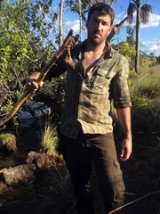 Jeff Zausch steht im Wasser in Jalapao.