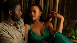 L-R: Michael Block (Lakeith Stanfield), Mae Morton (Issa Rae)