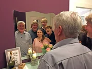 V.l.: J&uuml;rgen, Oliver, Sanja, Chris und Gastgeberin Sigrid.