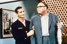 "Freddy und der Million&auml;r". Im Bild: Freddy Quinn, Heinz Erhardt.