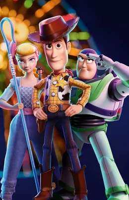 L-R: Bo Peep, Officer Giggle McDimples, Sheriff Woody, Buzz Lightyear